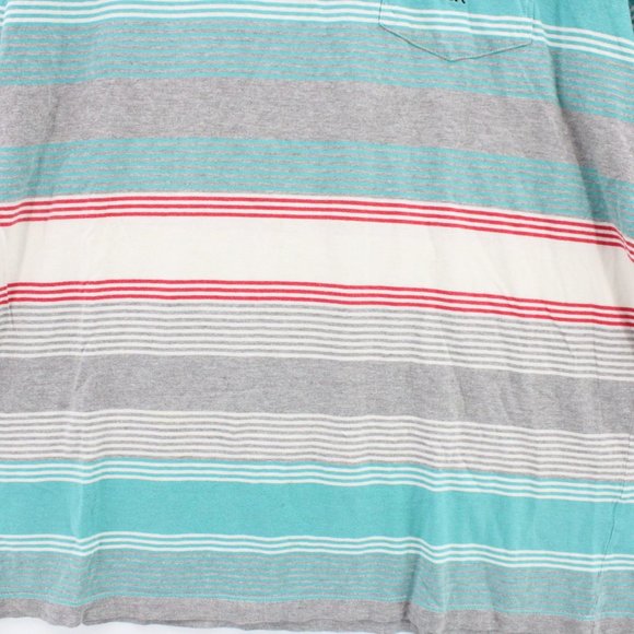 Lifted Research Group Shirt Men Multicolor Striped Short Sleeve Crewneck Size XL - Picture 4 of 9